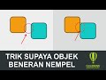 TRIK CEPAT BIKIN OBJEK OTOMATIS NEMPEL DI COREL DRAW