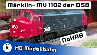 Märklin 39685 diesel locomotive MV 1102 of the DSB: presentation and information about the original