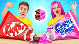 Bubble Gum vs Chocolate Food Challenge #5 by Multi DO Challenge