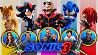 🇲🇽🎙️Las VOCES de SONIC 3 (ESPAÑOL LATINO)💙🖤 #Sonic #Shadow #Doblaje