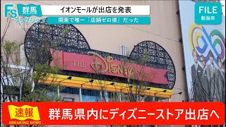 【速報】ディズニーストアが群馬県に初出店へ　ポップアップ店以来の初の常設店舗に　イオンモールが発表(2024/01/18)【フラグシップ】