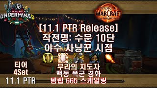 [내부전쟁 11.1 PTR 쐐기] 작전명: 수문 10단 야수 사냥꾼 시점 (11.1 PTR M+10 Operation: Floodgate BM Hunter POV)