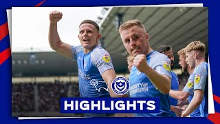 Highlights | Derby County 1-1 Pompey