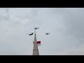 NDP 2024 NE show 2 State Flag Flypast and F16 bomb burst