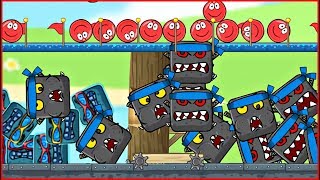 1000 КВАДРАТОВ vs КРАСНЫЙ ШАРИК ! Новая веселая Игра ! развивающая ! Для детей