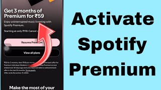 Get Three Month Spotify Premium for 59 | Spotify Premium New Discount Offer 2025