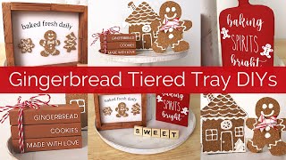 GINGERBREAD TIERED TRAY DIYs | Christmas Mini Decorations | Crafted by Corie Minis Challenge