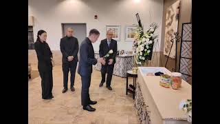 2025年10月25日星期六中午12時梁清祥參加鍾明朗追思會相片影集/Highland Hills Funeral Home & Cemetery地址：12492 Woodbine Ave/梁清祥錄製