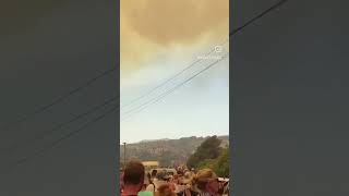 Greece wildfires: Thousands of tourists flee Rhodes