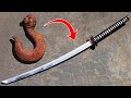 Forging a Katana from a Rusty Hook