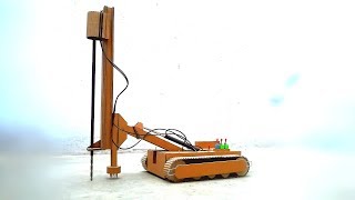 How to make JCB drill excavator from cardboard How to make JCB drill excavator from cardboard