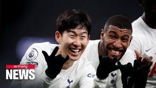 Son Heung-min scores 8th league goal of EPL season in Tottenham's 3-0 win over Crystal Palace