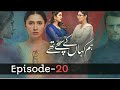 Hum Kahan Ke Sachay Thay | Episode 20 | Eng Sub | Presented by Mezan, Master Paints & ITEL Mobile