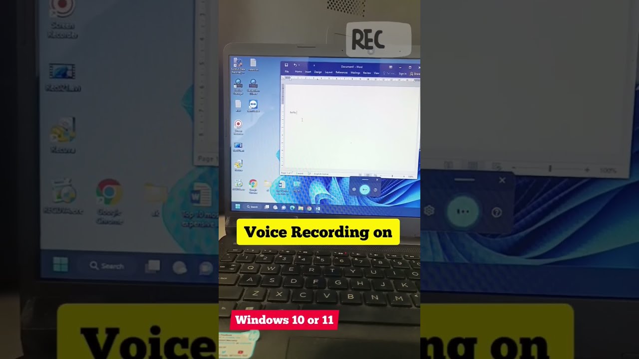 Voice Recording in Windows #shorts #youtubeshort #tricks #computer #windows11 @TechnicalArunKumar