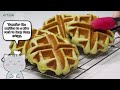 matcha waffles with sweet red bean filling recipe 🧇 waffles de matcha com recheio receita