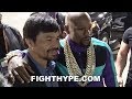 (EPIC!) MAYWEATHER AND PACQUIAO REUNITE, TAKE PIC AFTER SPENCE DOMINATES GARCIA & CALLS OUT MANNY