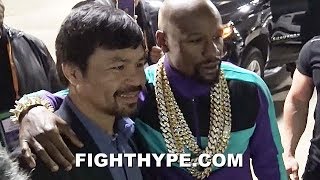 (EPIC!) MAYWEATHER AND PACQUIAO REUNITE, TAKE PIC AFTER SPENCE DOMINATES GARCIA & CALLS OUT MANNY