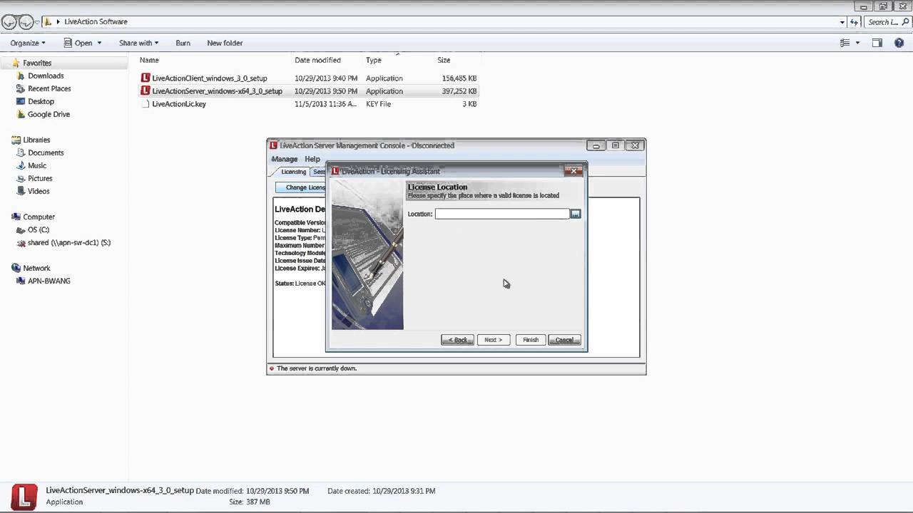 Installing Liveaction Youtube