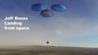 Jeff Bezos landed , Blue Origin launch recap: Jeff Bezos and crew successfully complete historic