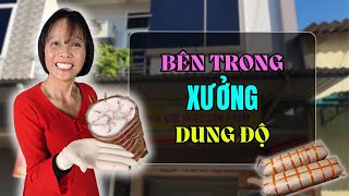 Bên Trong Xưởng Sản Xuất Giò Chả Sạch Dung Độ – Công Khai Từng Công Đoạn