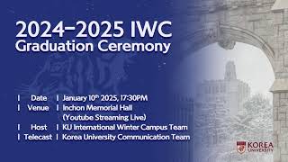 2024-25 Korea University International Winter Campus Graduation Ceremony