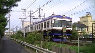 一畑電車5000系5009Fしまねの木 @松江温泉ーイングリッシュガーデン