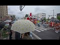 4k・ japan rainy day at takasaki festival 4k hdr