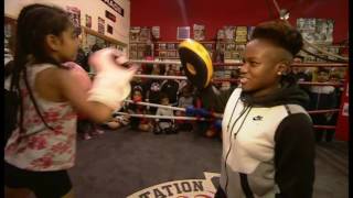 Nicola Adams visit with BBC