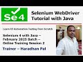 Mastering Selenium 4 with Java: Build a Powerful Automation Framework - Feb2025 Batch -S#2 #testing