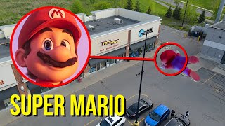 DRONE CATCHES SUPER MARIO AT HAUNTED TOY STORE!! (WE FOUND THEM)