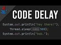 How to DELAY CODE in Java | (simple & easy)