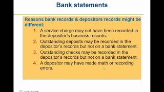 Lesson 5 2  Reconciling a bank statement