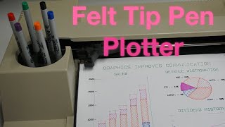 Vintage HP 7475A Felt Tip Pen Plotter Part 2