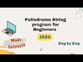 Frequently Asked Java Program | Palindrome String | How to Check Given String is Palindrome or Not