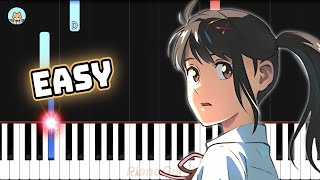 [full] Suzume no Tojimari OST - "Suzume" - EASY Piano Tutorial & Sheet Music