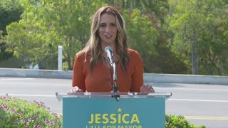 Jessica Lall, president and CEO of the Central City Association, announces run for Los Angeles mayor