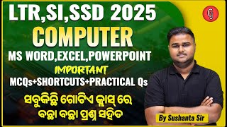 LTR,SI,SSD 2025 | MS WORD, POWERPOINT,EXCEL | MCQS+SHORT-CUT+PRACTICAL QS | COMPUTER  BY SUSHANTASIR