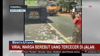 VIRAL.... NEMU UANG TERCECER DI JALAN