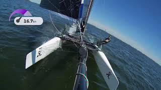 Hobie FX1 downwind cruising