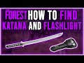 The Forest | How To Find Katana and Flashlight in 5 Minutes!