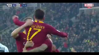 Roma vs Parma 2-0 Cengiz Ünder Goal