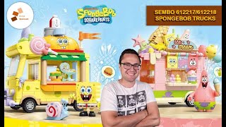 Putzige Highlights für Spongebob-Fans! - SEMBO 612217 + 612218 Foodtrucks