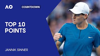 Jannik Sinner's Top 10 Points | Australian Open