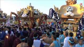 2013年甲八幡神社宵宮 太尾 江鮒ゴルフ前