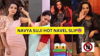 NAVYA SUJI NAVEL SLIP | TAMIL ACTRESS UNSEEN HOT NAVEL SHOW 🥵🥵💦 | INDIRA SERIAL | PART-3