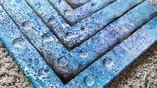 #009 3D Acrylic pour painting with bubbles - art therapy, healing your soul through painting