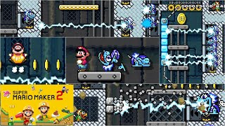 新キャラ登場！口からイナズマレーザーの青メカクッパ スーパーマリオメーカー 2【Super Mario Maker2】 アップデート Ver.3.0