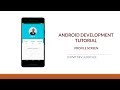 Android Development Tutorial - Design Profile Screen