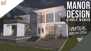 LifeAfter: Manor Design - Nautical Modern Style | Single Manor | Tutorial + Blueprint