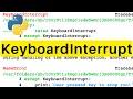 KeyboardInterrupt | Python | Tutorial